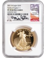 2021 $50 American Gold Eagle Type 1 NGC PF70 Ultra Cameo Michael Castle Signature