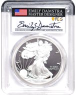2021 W Silver Eagle Final Type 1 coin First Advance Release Coin - Damstra signed
