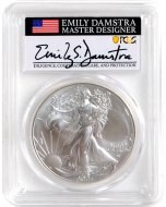 2021 (S) American Silver Eagle Type 2 PCGS MS70 Emergency Issue – Emily S. Damstra Signature - First T2 Emergency Coin