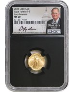 2021 T2 $5 Gold Eagle NGC MS70 ER MDS – David Ryder Signature
