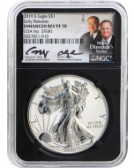 2019 S Silver Eagle Enhanced Reverse NGC PF70 – Lowest Mintage in series