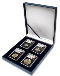 2022 Four-Piece American Gold Eagle Type 2 Set NGC MS70 First Day of Release Edmund C. Moy Signatures