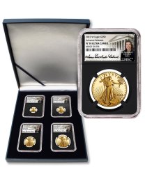 2022 W Four-Piece Gold Eagle Type Set NGC PF70 Advance Release – Cabral Signature