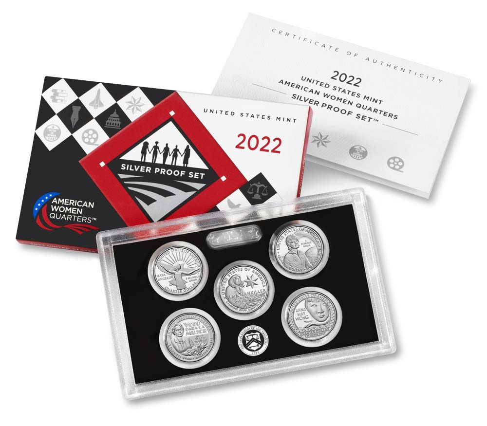 U.S. Mint Releases 2022 American Women Quarters Proof Set