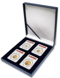 2022 Four-Piece American Gold Eagle Type 2 Set PCGS MS70 First Day of Issue John Dannreuther Signatures – Absolute rarity