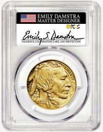 2022 W $50 Buffalo PR70 Advance Release – Damstra Signature Low Mintage of only 2,400 coins 