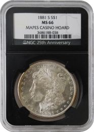 1881 S Morgan Dollar NGC MS66 – Mapes Casino Hoard