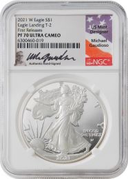 2021 W American Silver Eagle Type 2 NGC PF70 First Releases – Guadioso Signature