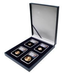 2021 W Four-Piece American Gold Eagle Proof set Type 2 NGC PF70 Advance Release – Anna Escobedo Cabral Signature