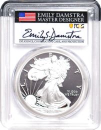 2021 W Silver Eagle Final Type 1 coin First Advance Release Coin - Damstra signed