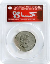  2022 50 Cent MS67 Signed By Susanna Blunt. Rare!