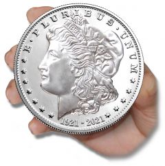 1921-2021 Morgan Dollar Tribute - 4 oz. .999 Pure Silver