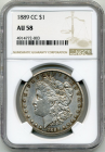 1889 CC Morgan Dollar NGC AU58 – Key date 