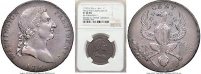 1792 Washington Roman Head Cent 