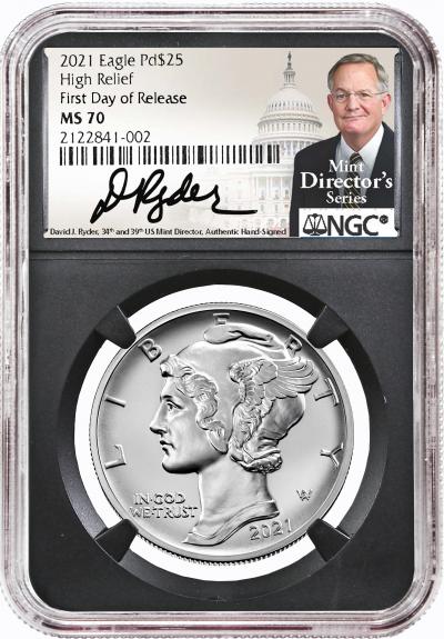 New Mint Director Signature coins by David Ryder, 39th Director of the United States Mint